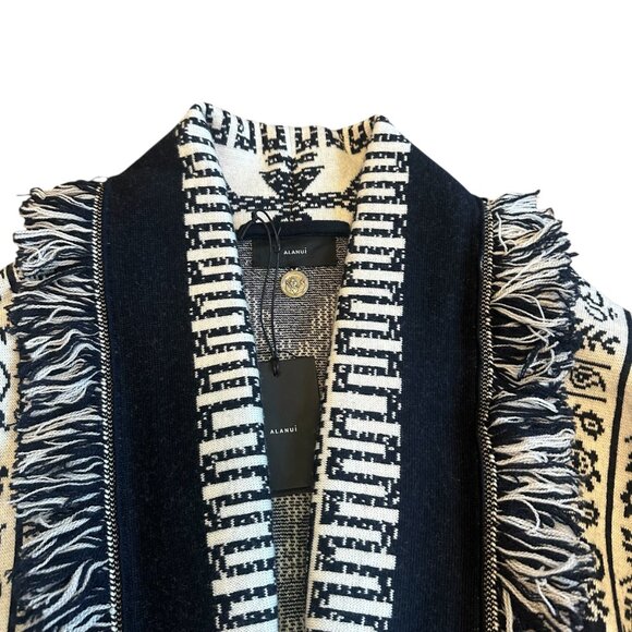 Alanui Wood Block Ibrid Cardigan Sweater Designer Luxury Size XS Women's NWT - Picture 13 of 16